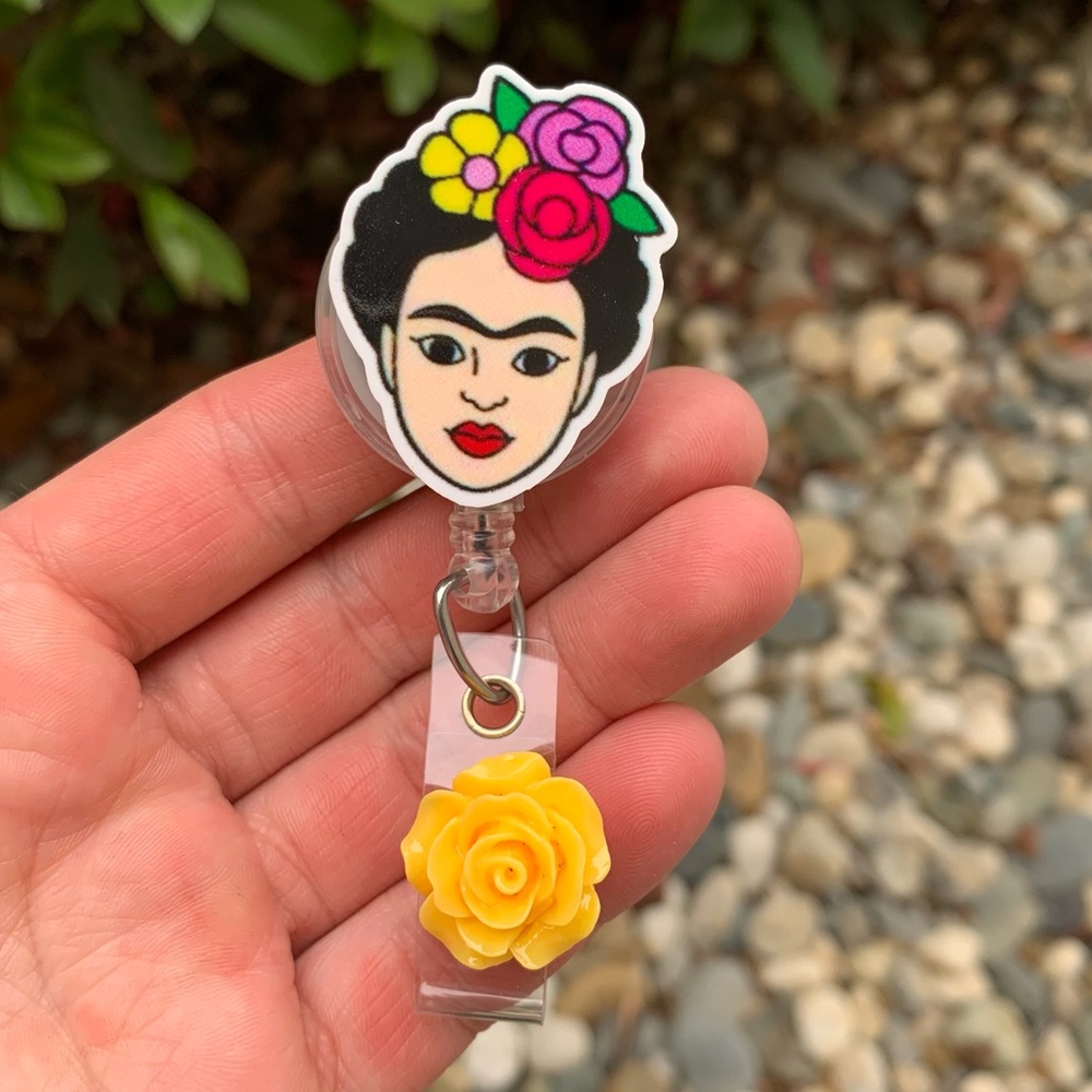 Frida Kahlo Badge Holder - Picture 1 of 5